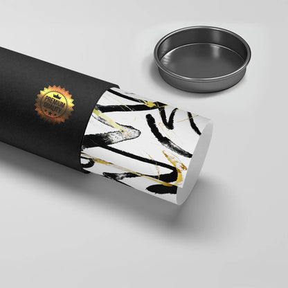 Black and Gold Brush Strock Set of 2 - Poster