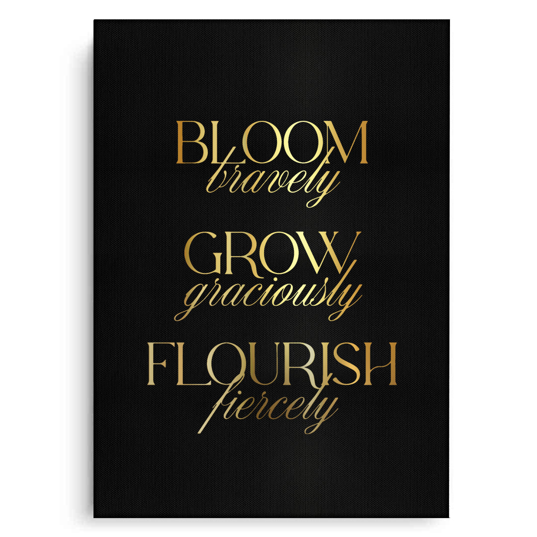 2Bloom Bravely - Canvas