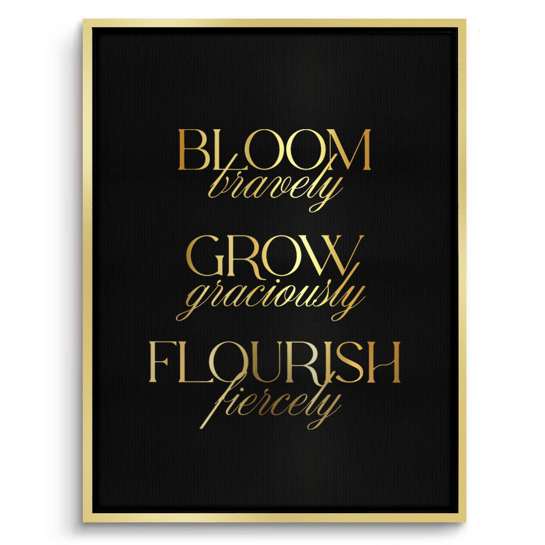 2Bloom Bravely - Canvas