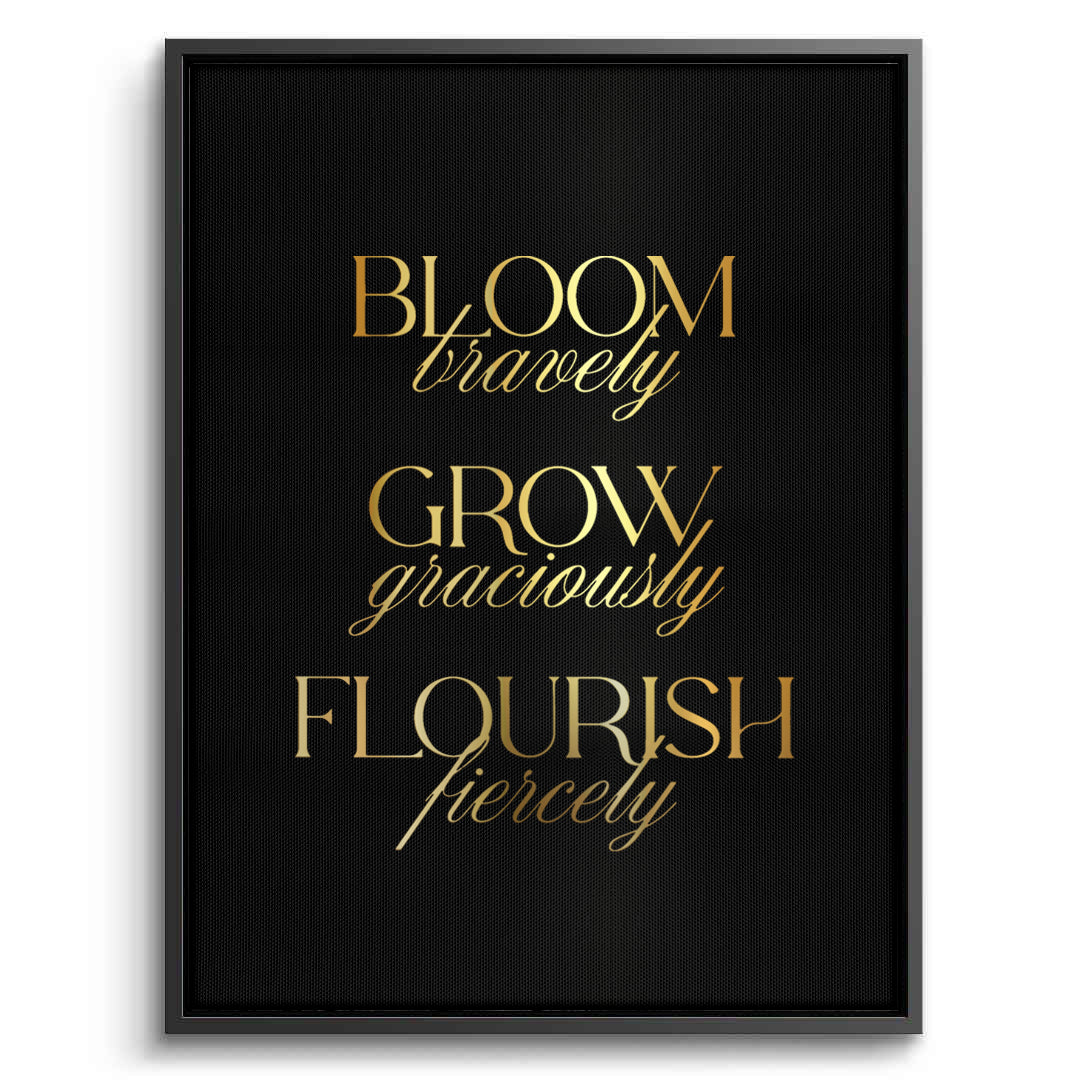 2Bloom Bravely - Canvas