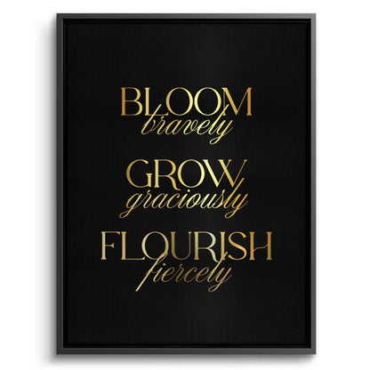Bloom Bravely - Canvas