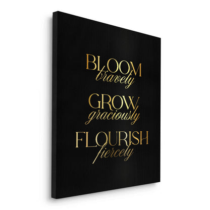 Bloom Bravely - Canvas