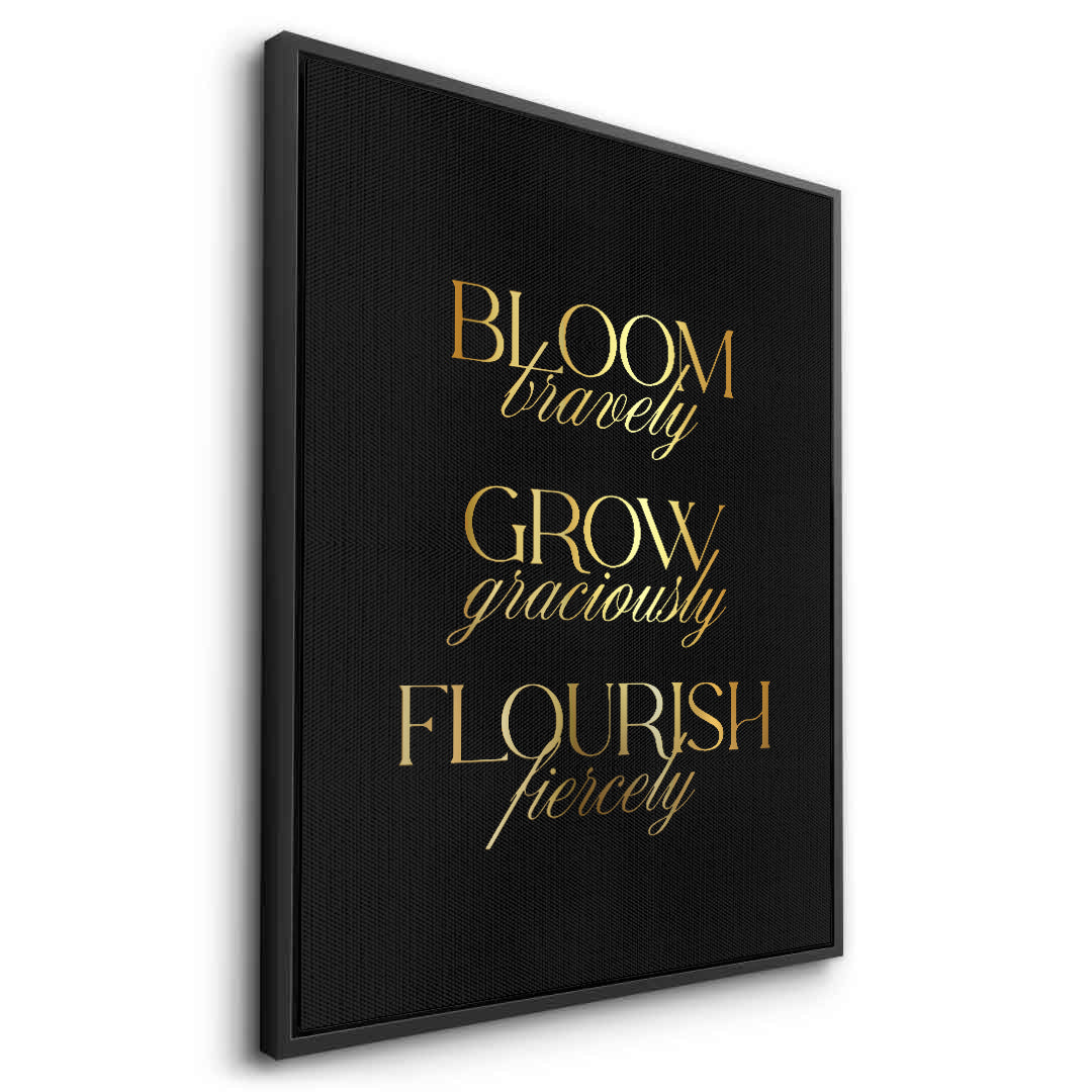 2Bloom Bravely - Canvas