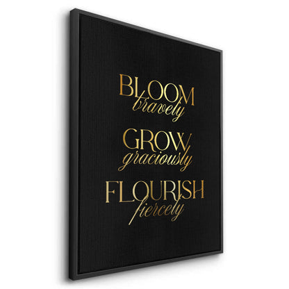 Bloom Bravely - Canvas