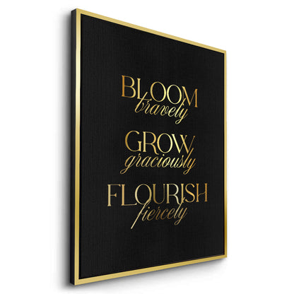 Bloom Bravely - Canvas