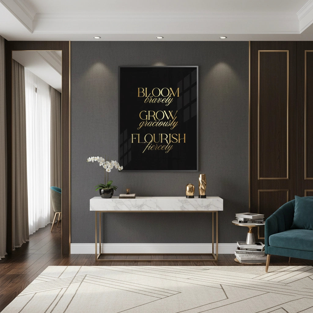 Bloom Bravely- Fine Art