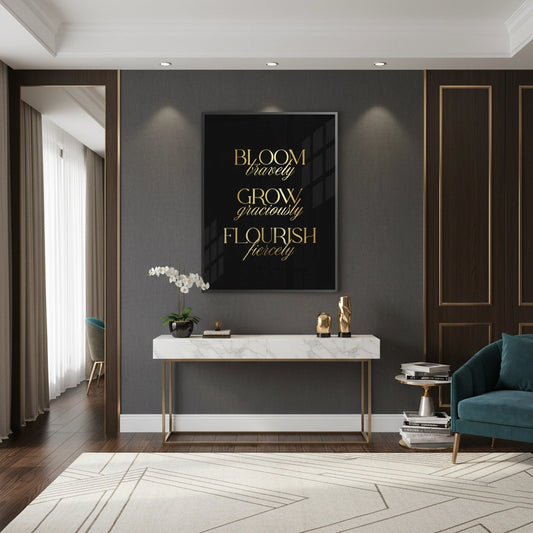 Bloom Bravely- Fine Art