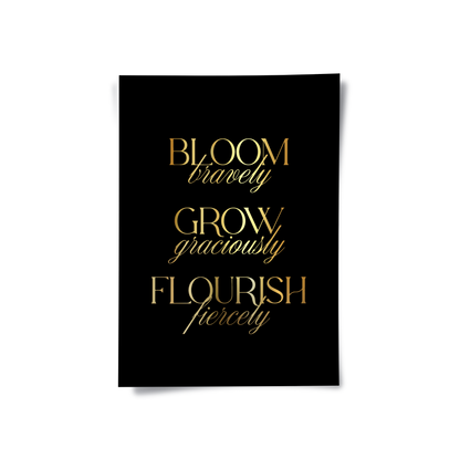 Bloom Bravely - Poster