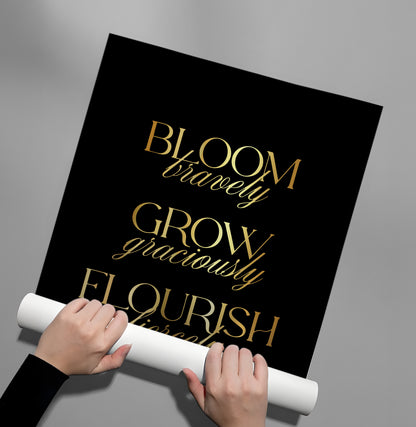 Bloom Bravely - Poster