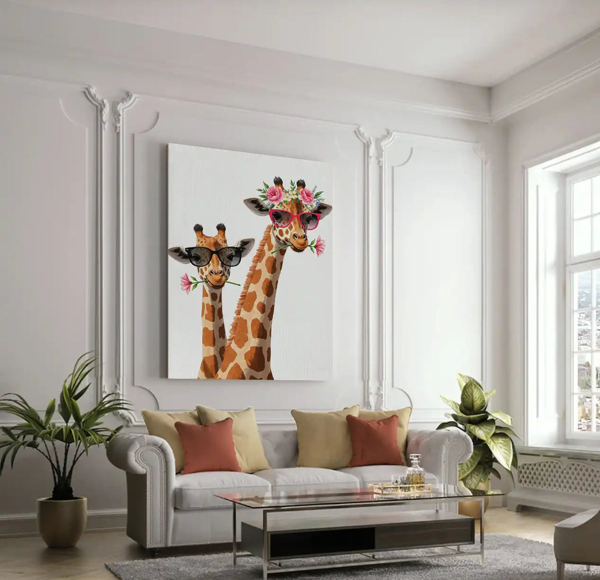 Blooms and Besties - Canvas - Jasmineart.ae