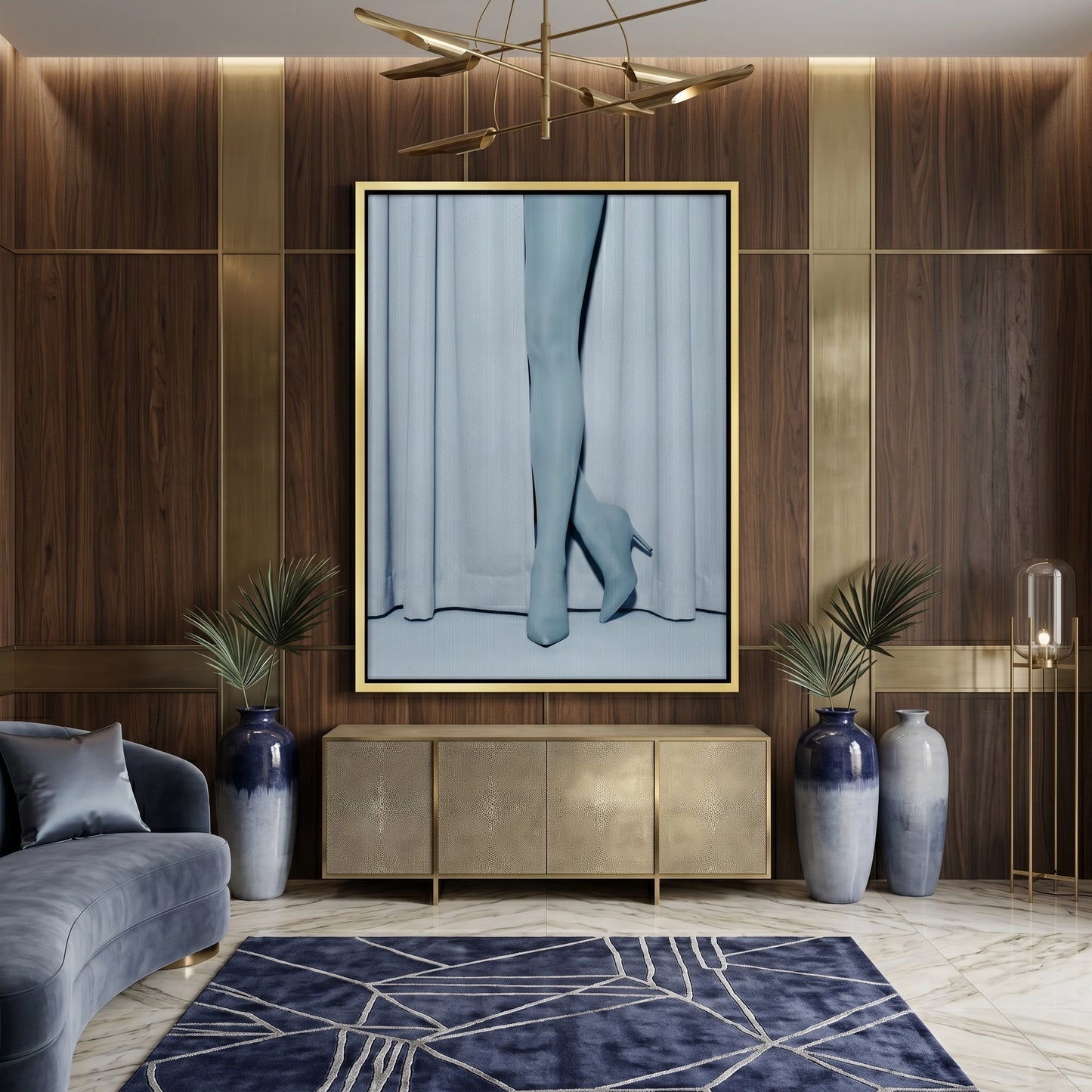 2Blue Heels - Canvas
