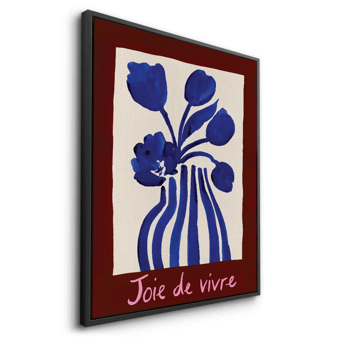 2Blue Tulips Floral - Canvas