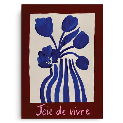 Blue Tulips Floral - Canvas