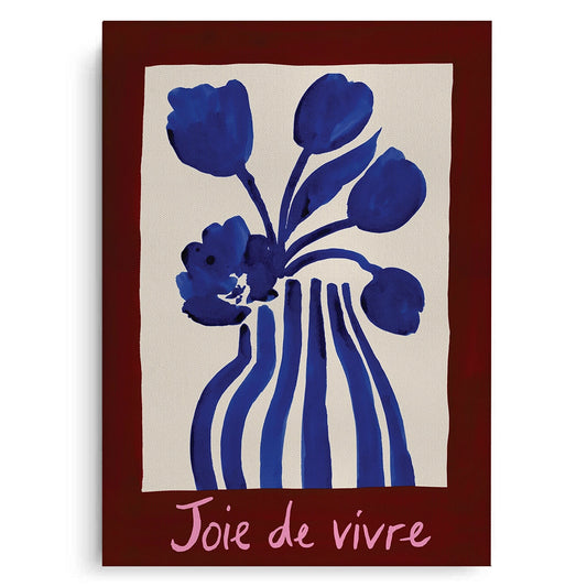 Blue Tulips Floral - Canvas