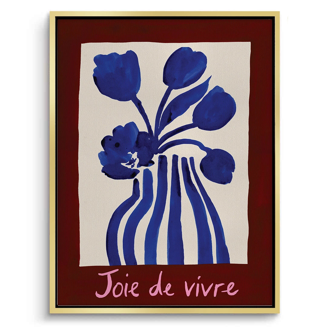 2Blue Tulips Floral - Canvas