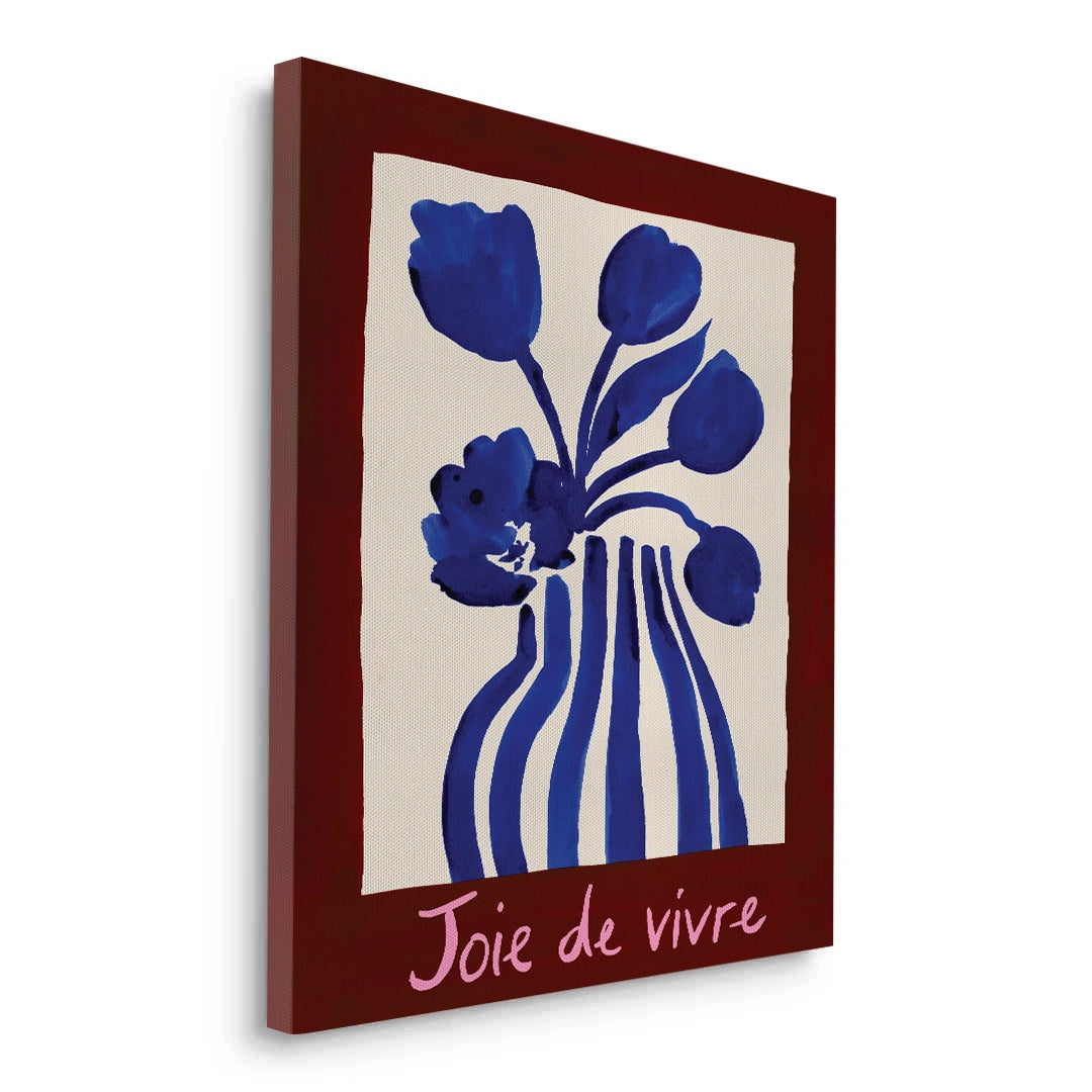2Blue Tulips Floral - Canvas
