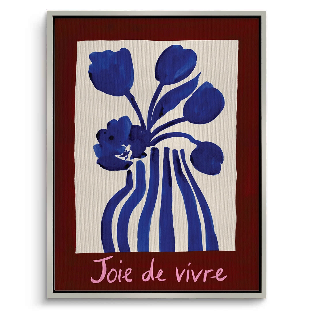 2Blue Tulips Floral - Canvas