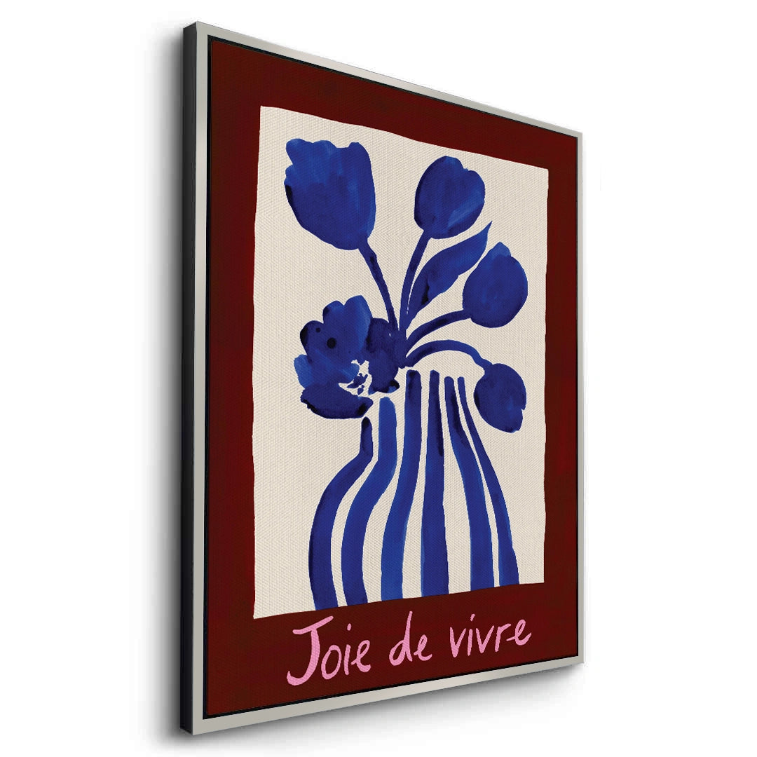 2Blue Tulips Floral - Canvas