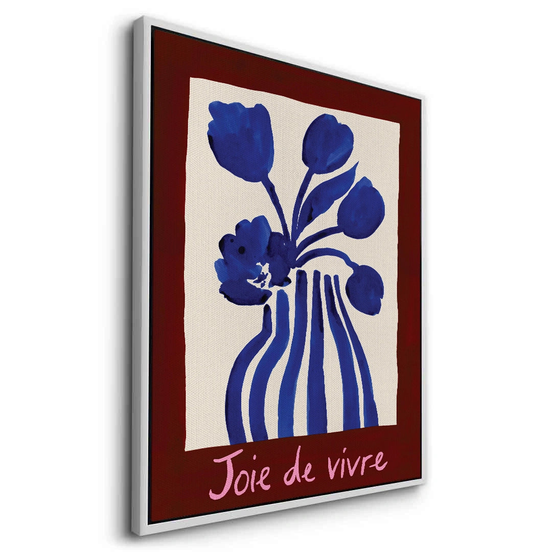 2Blue Tulips Floral - Canvas