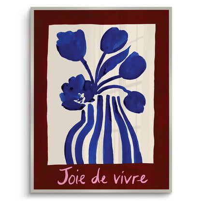 Blue Tulips Floral - Fine Art