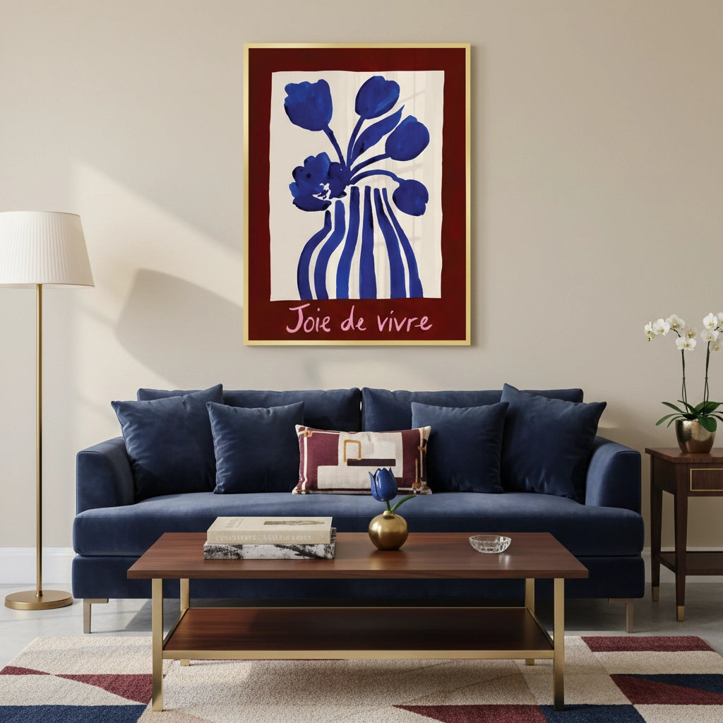 2Blue Tulips Floral - Fine Art