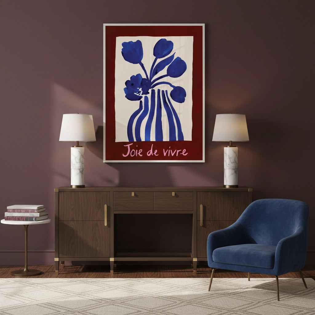 2Blue Tulips Floral - Fine Art