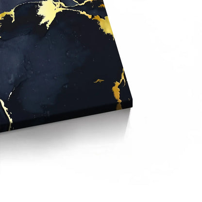 Blue and Gold Abstract - Canvas