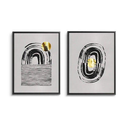 Bohemian Brushstroke Set of 2 - Canvas