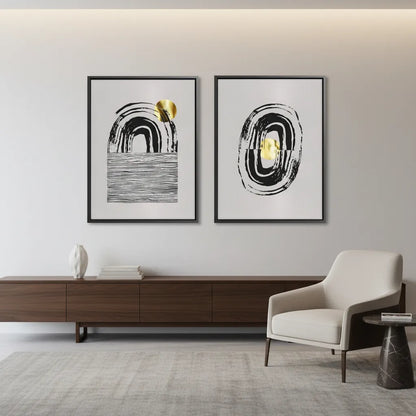 Bohemian Brushstroke Set of 2 - Canvas