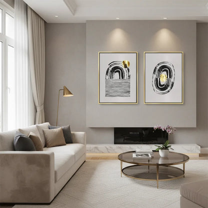 Bohemian Brushstroke Set of 2 - Canvas