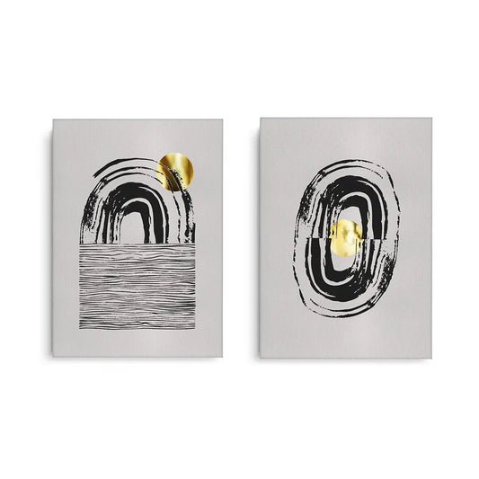 Bohemian Brushstroke Set of 2 - Canvas