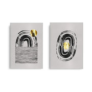 Bohemian Brushstroke Set of 2 - Canvas - Jasmineart.ae