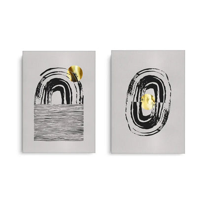 Bohemian Brushstroke Set of 2 - Canvas