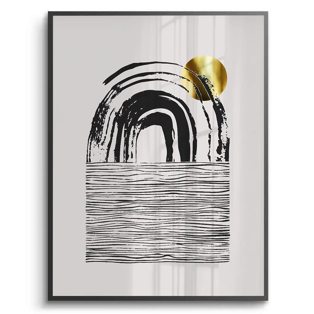 Bohemian Brushstroke Set of 2 - Fine Art - Jasmineart.ae