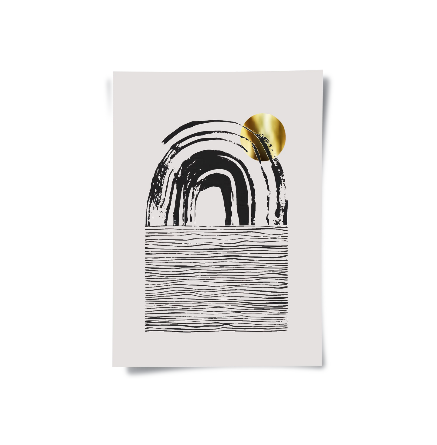 2Bohemian Brushstroke Set of 2 - Poster