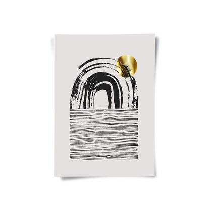 Bohemian Brushstroke Set of 2 - Poster