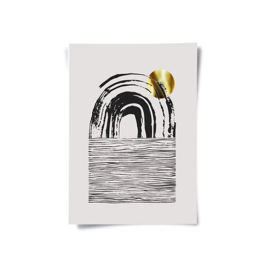 Bohemian Brushstroke Set of 2 - Poster