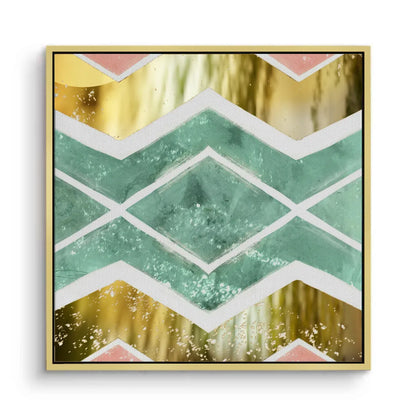 Bohemian Gold Geometric - Canvas