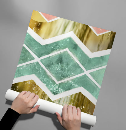 Bohemian Gold Geometric - Poster