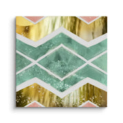 Bohemian Gold Geometric - Canvas - Jasmineart.ae