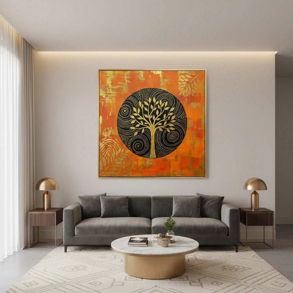2Bohemian Sunset Mandala Painting #BSMA330