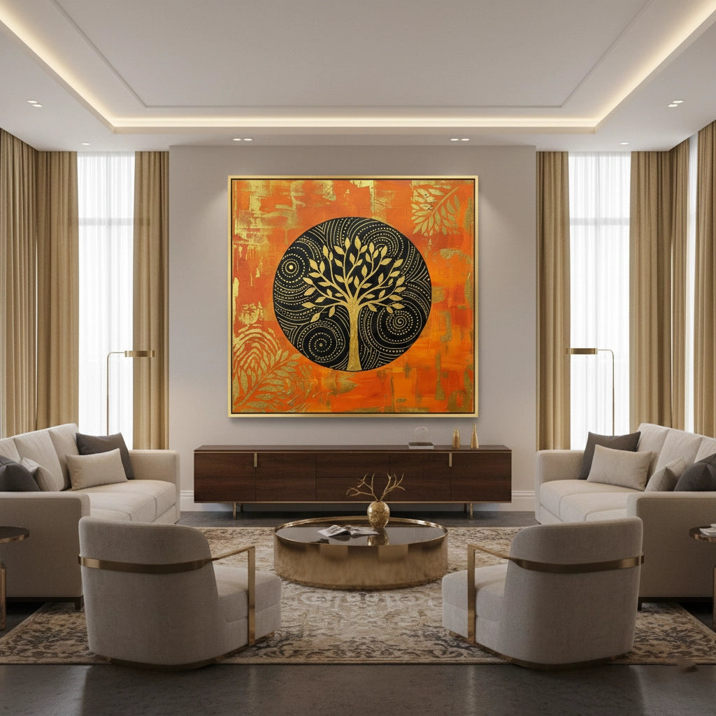 2Bohemian Sunset Mandala Painting #BSMA330