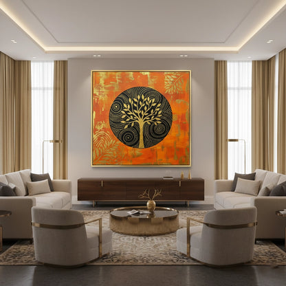 Bohemian Sunset Mandala Painting #BSMA330