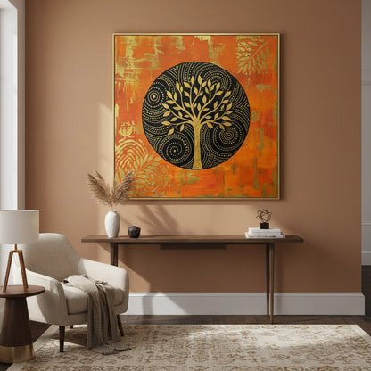 Bohemian Sunset Mandala Painting #BSMA330