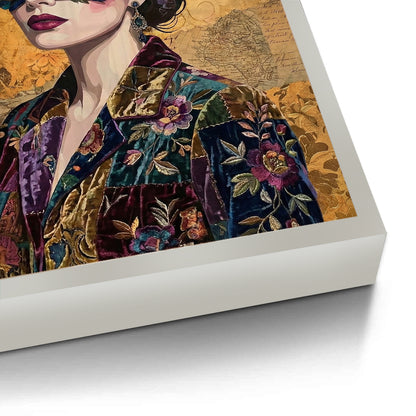 Bohemian Woman in Jeweled Mask - Fine Art