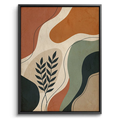 Boho Abstract Leaves - Canvas