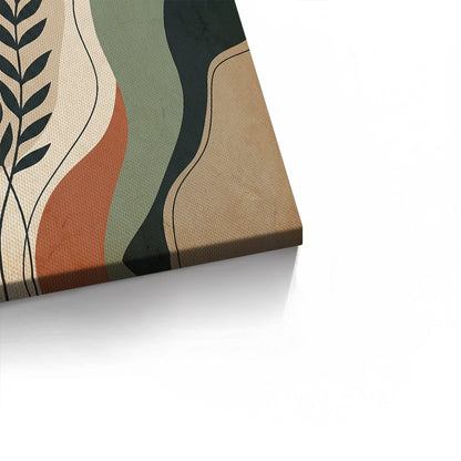 Boho Abstract Leaves - Canvas