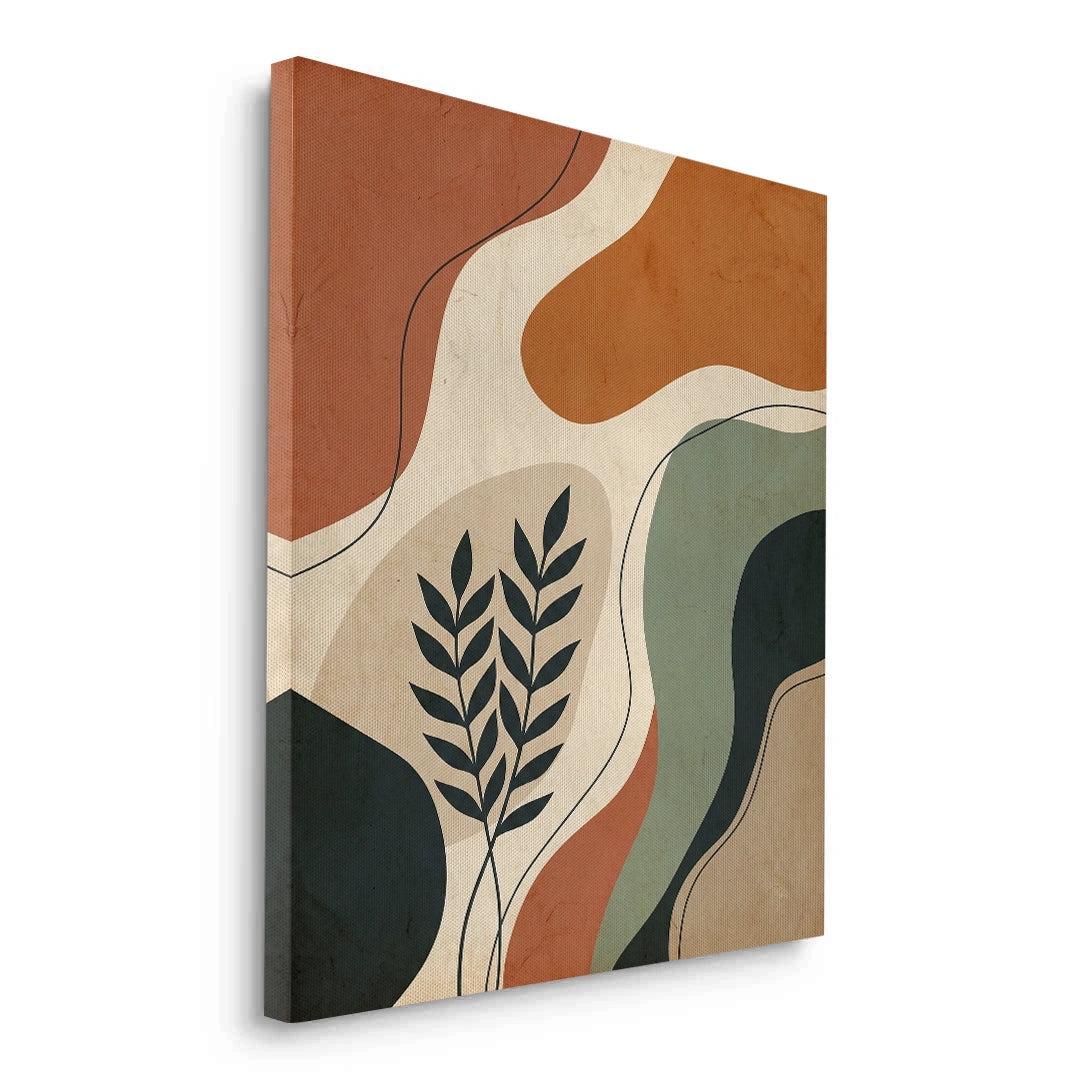 2Boho Abstract Leaves - Canvas