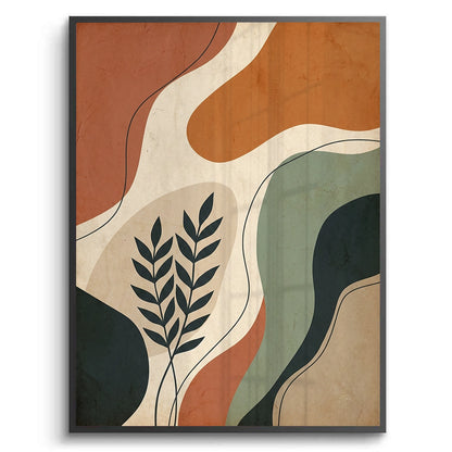 Boho Abstract Leaves - Fine Art
