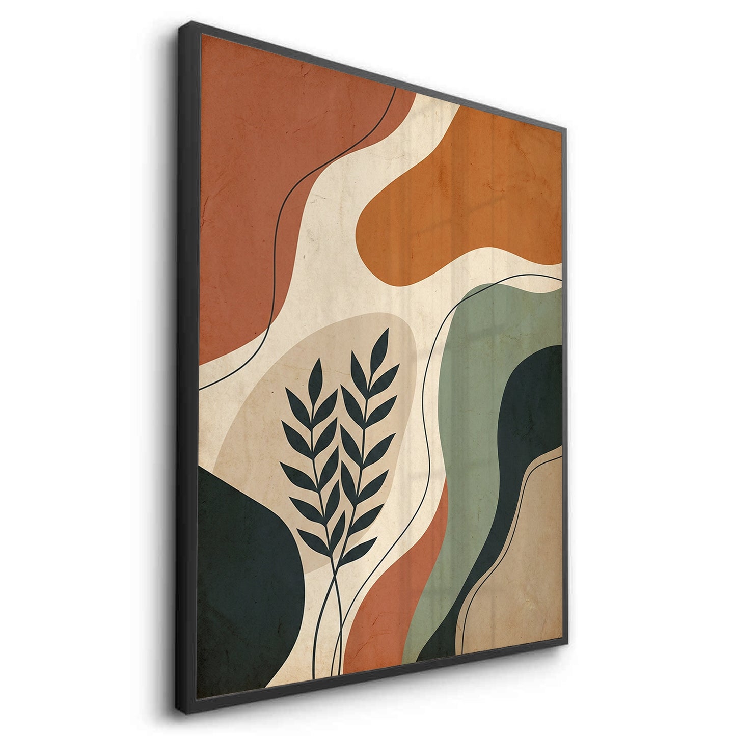 2Boho Abstract Leaves - Fine Art